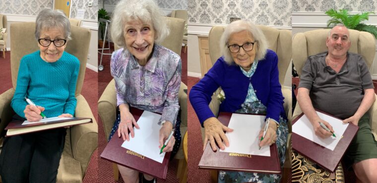 resident having creative writing classes